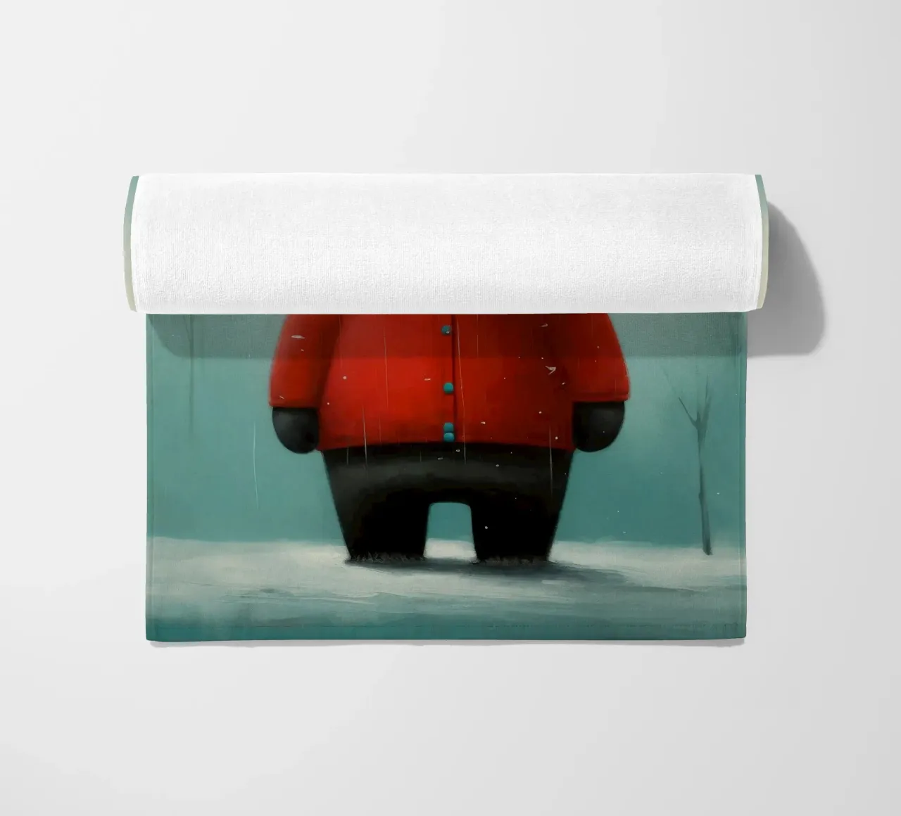 Minimo Panda telo mare da Minimal Animal Art