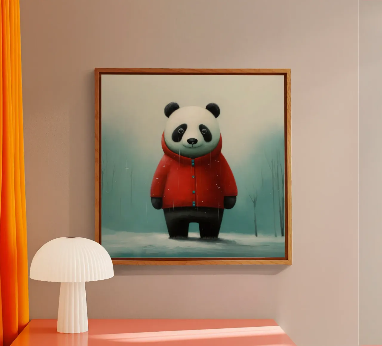 Panda minimale 2 plexiglass da Minimal Animal Art