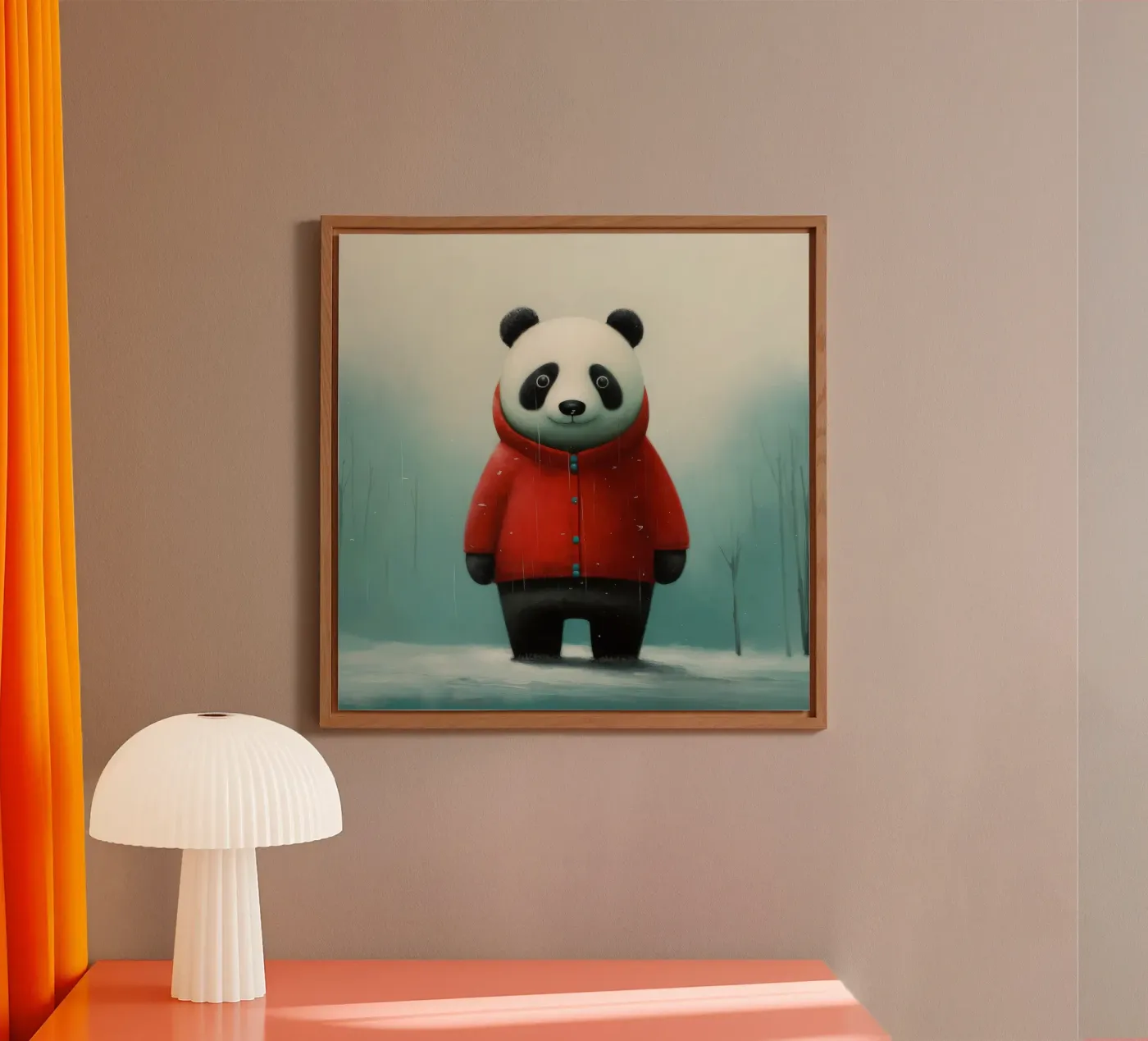 Minimal Panda forex plate by Minimal Animal Art