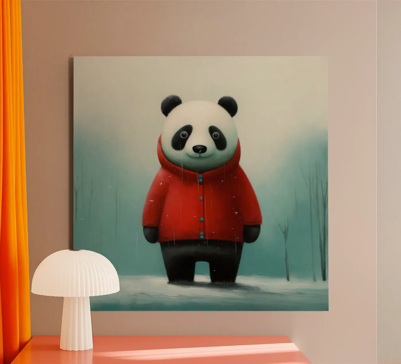 Minimal Panda forex plate by Minimal Animal Art
