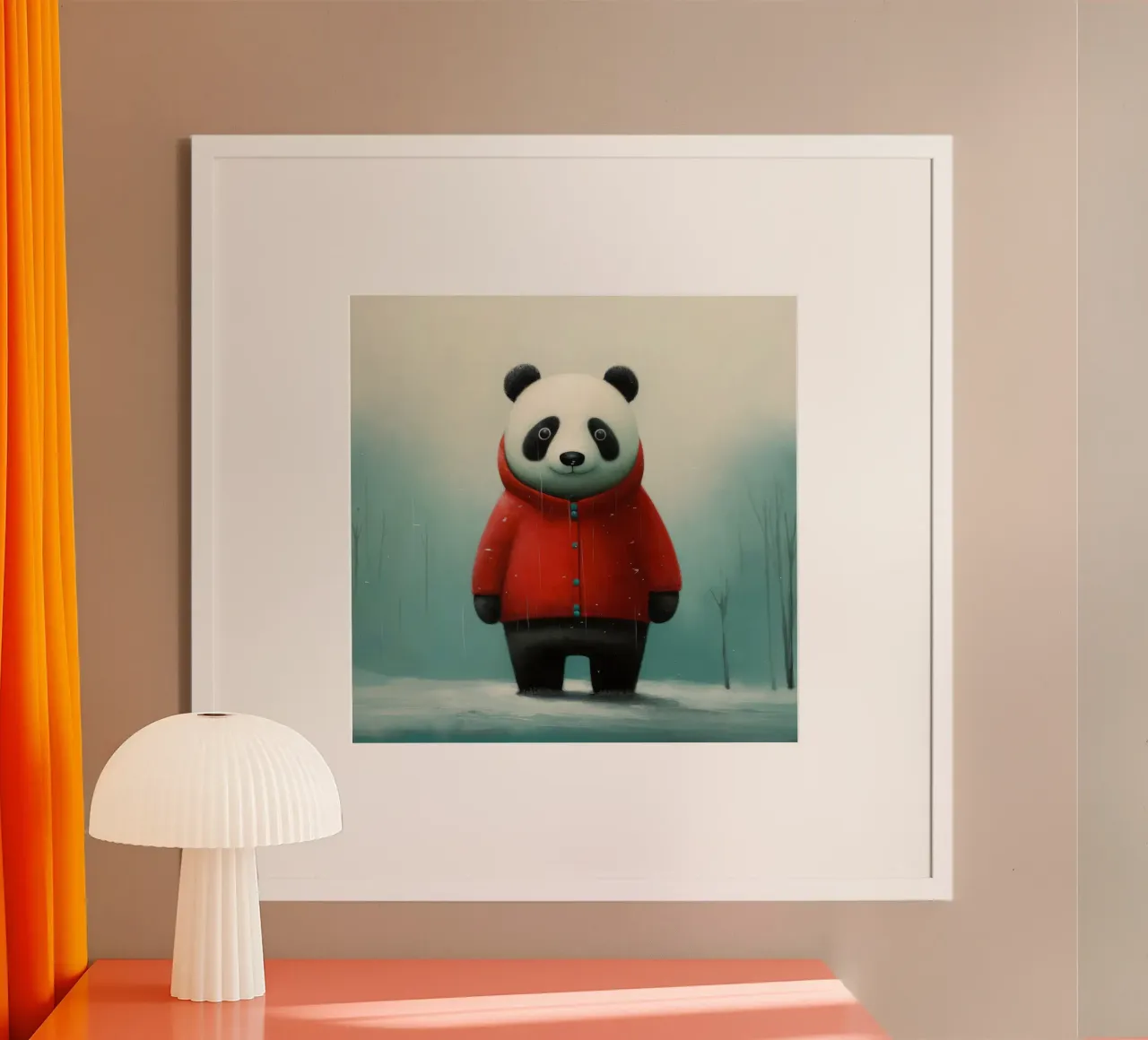 Minimal Panda poster by Minimal Animal Art