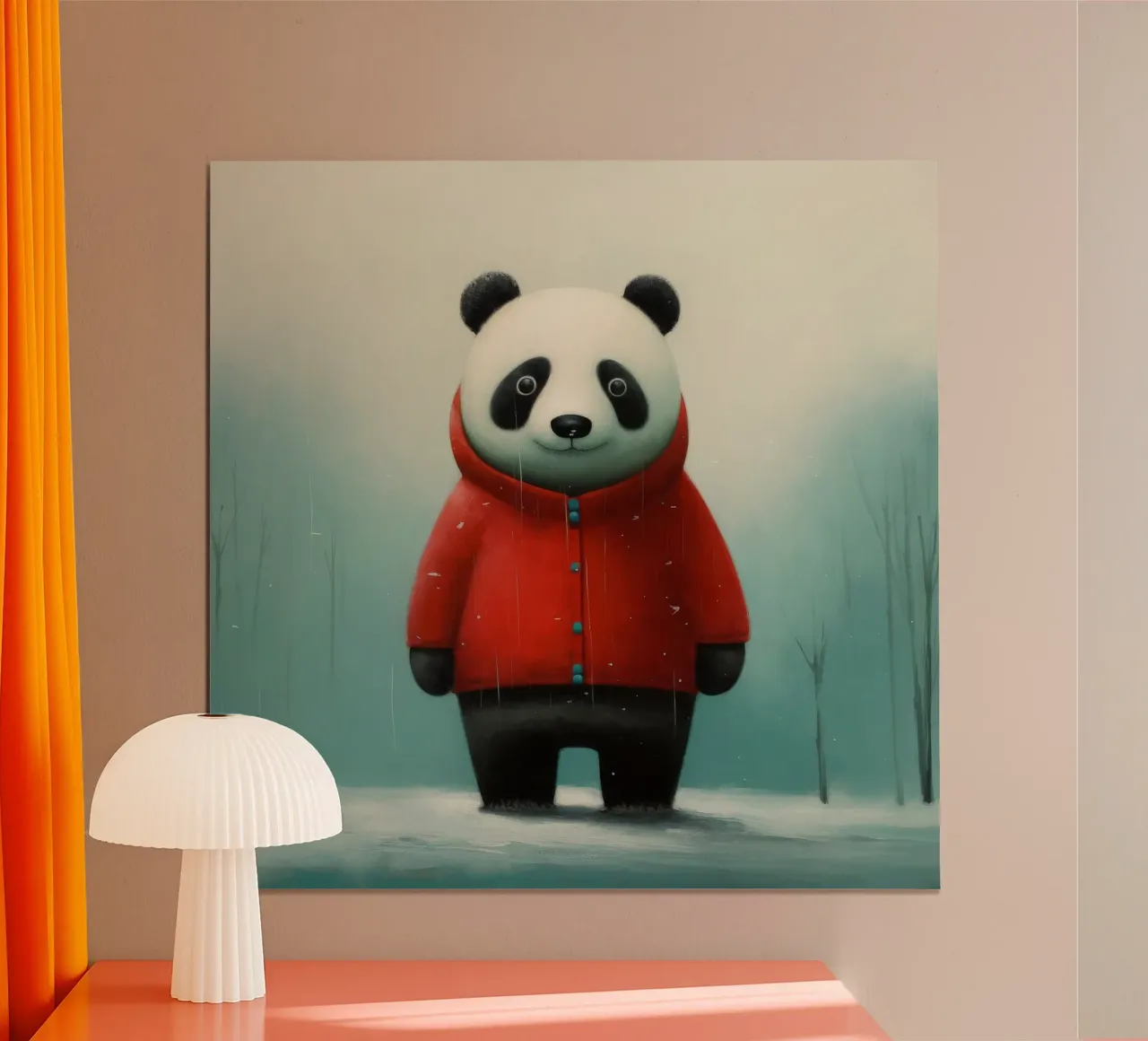 Minimal Panda poster by Minimal Animal Art