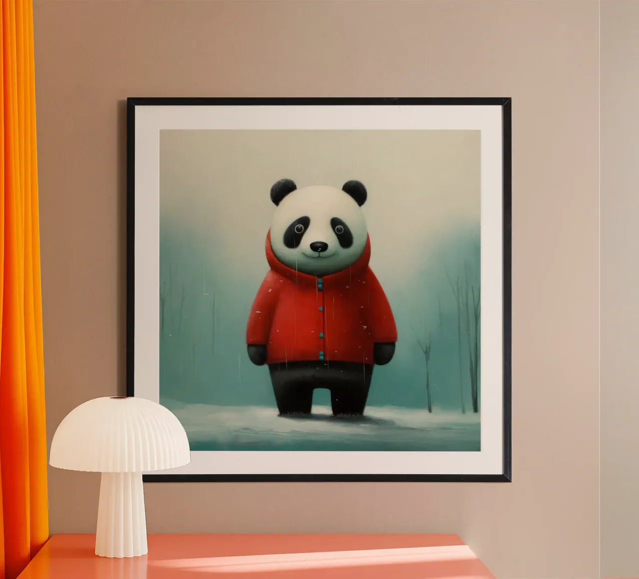 Minimal Panda poster by Minimal Animal Art