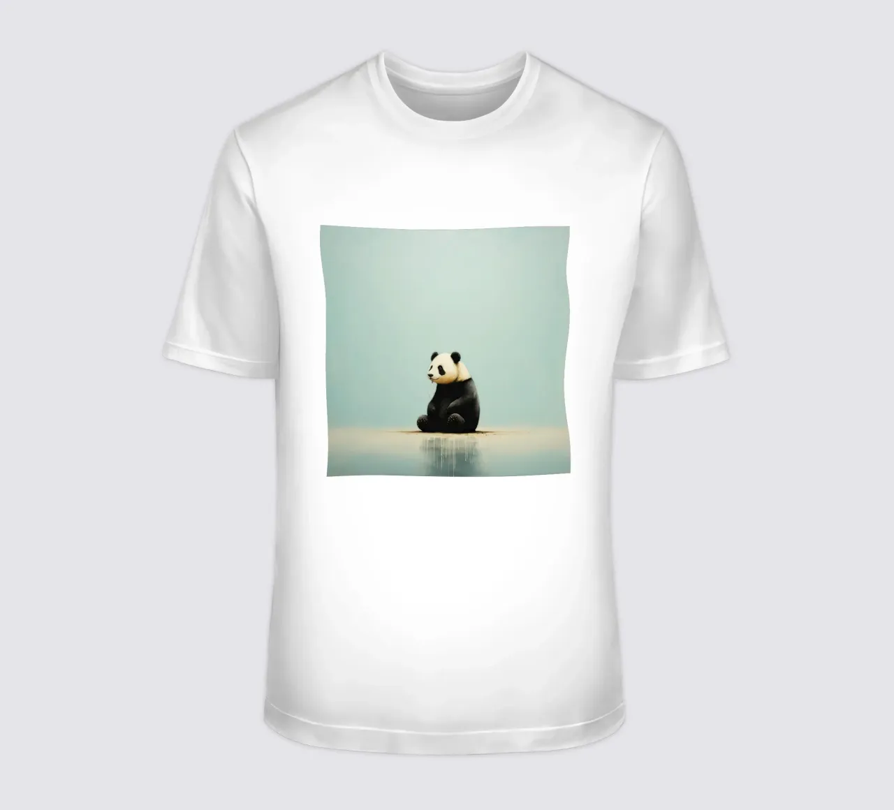 Panda minimale 3 t-shirt da Minimal Animal Art