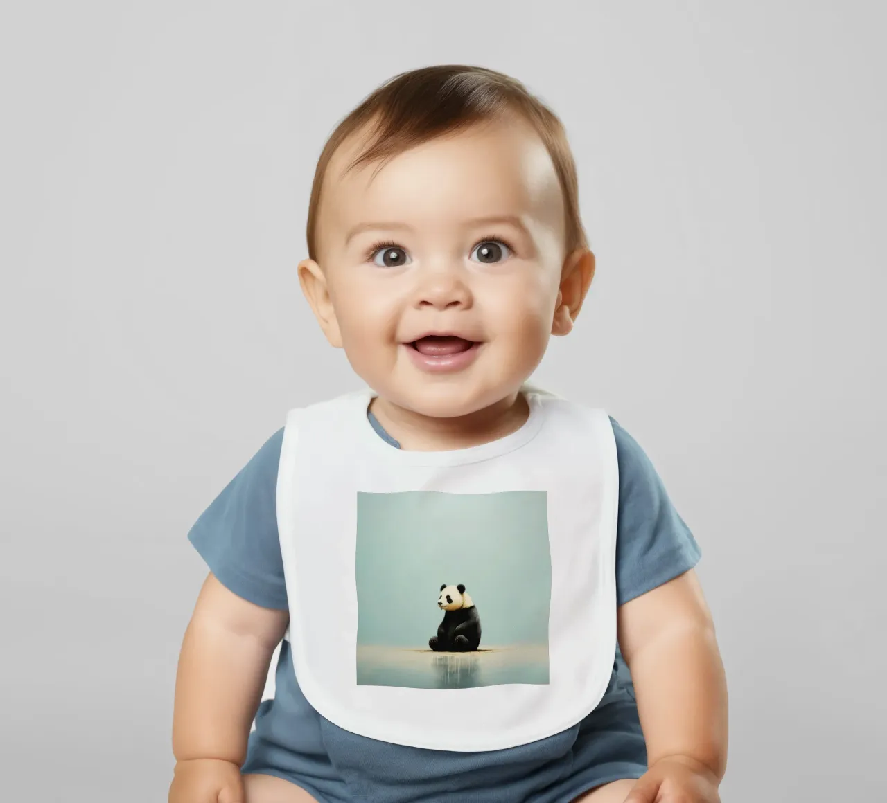 Minimo Panda bavaglino da Minimal Animal Art