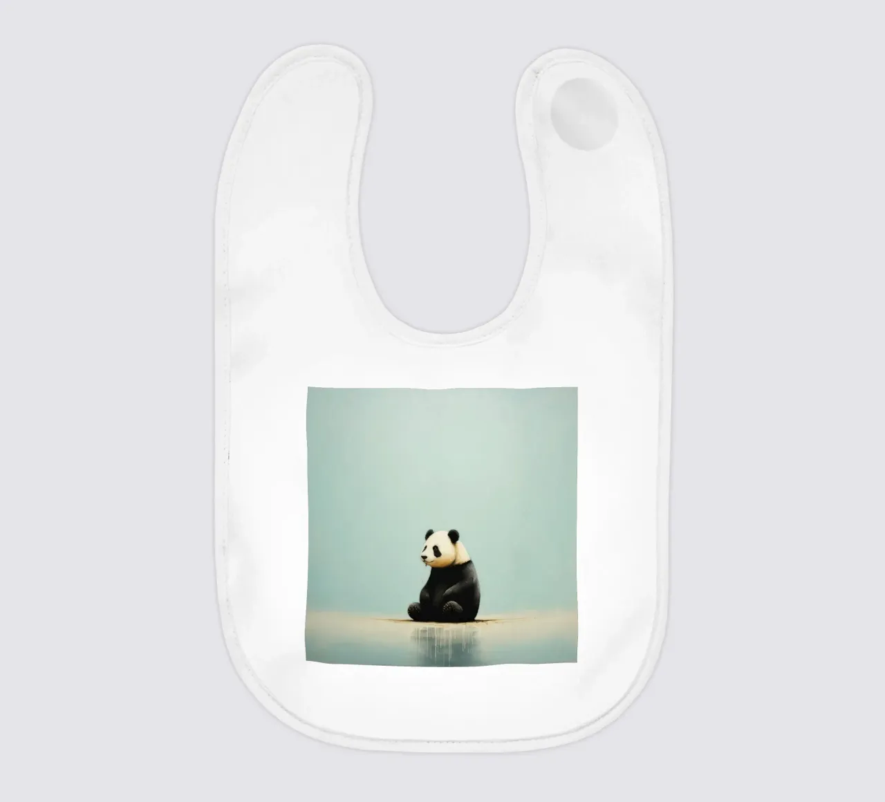 Panda minimale 3 bavaglino da Minimal Animal Art