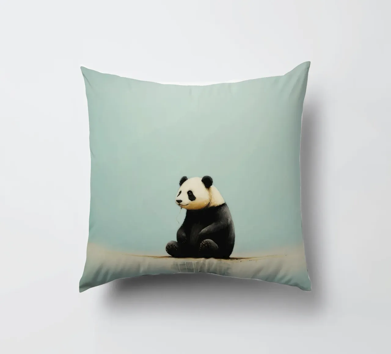 Panda minimale 3 cuscino da Minimal Animal Art
