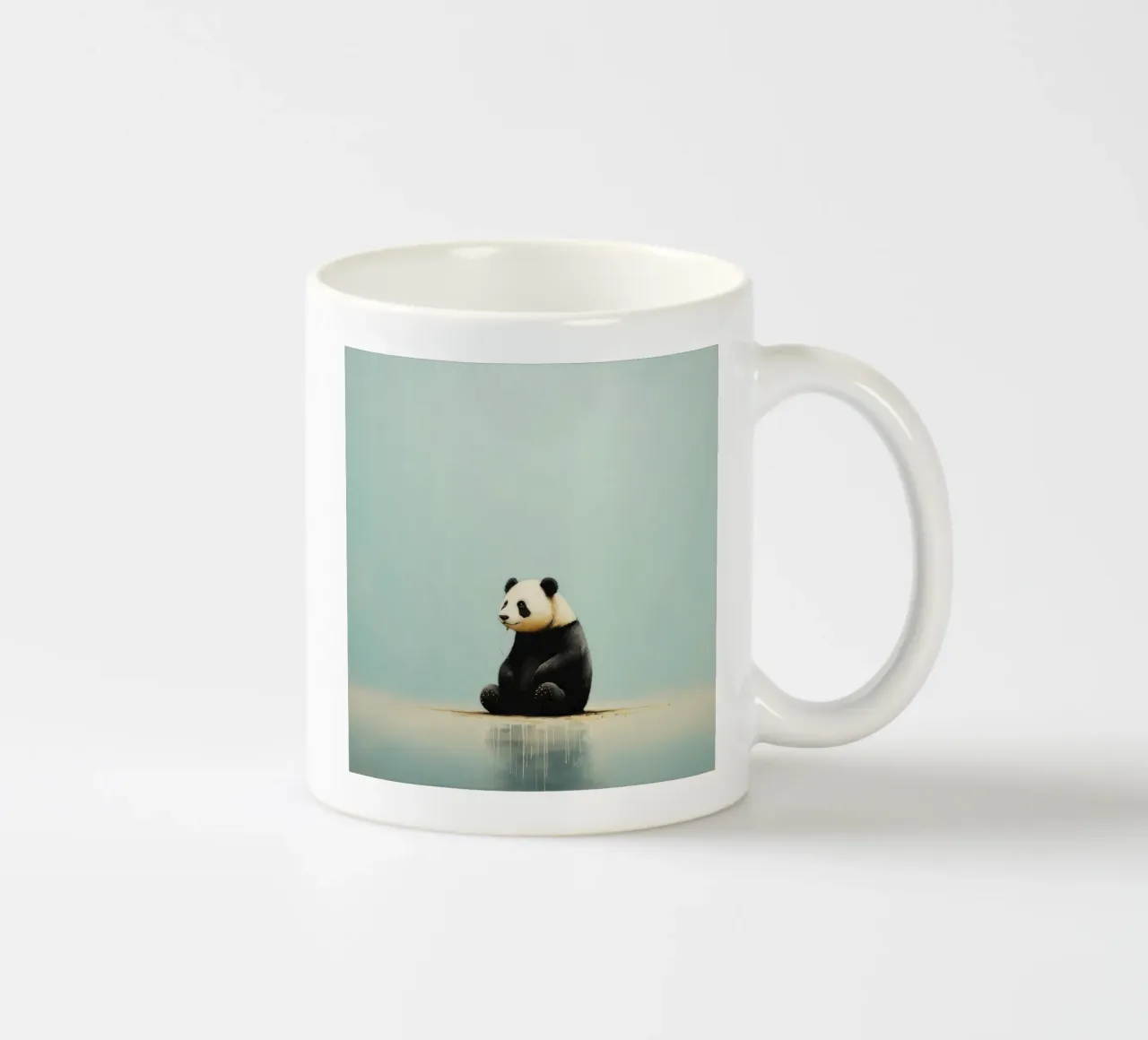 Panda minimale 3 tazza in ceramica da Minimal Animal Art