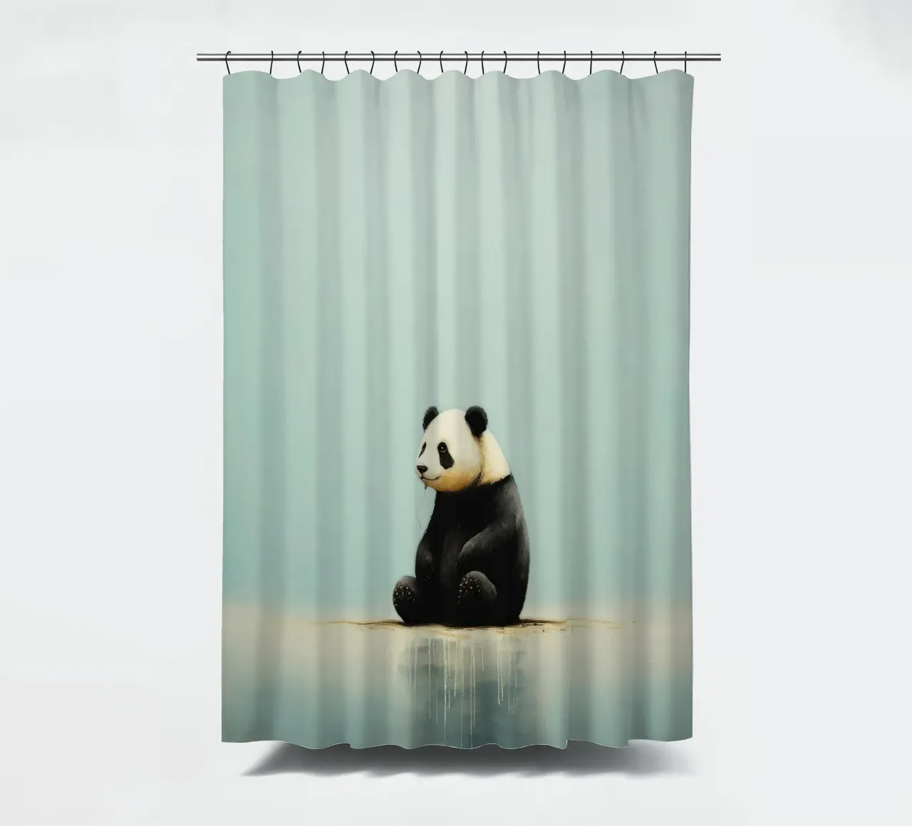 Panda minimale 3 tenda da doccia da Minimal Animal Art