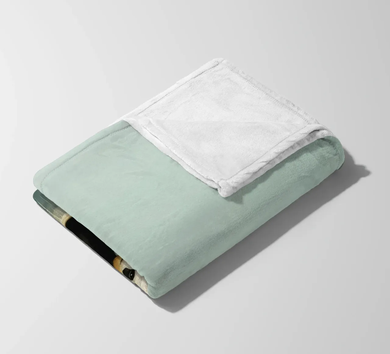 Panda minimale 3 coperta in pile da Minimal Animal Art