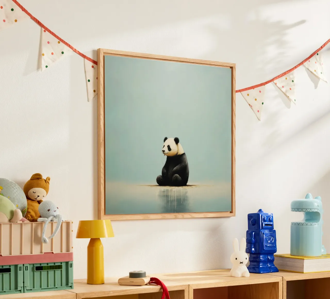 Minimal Panda plexiglass da Minimal Animal Art