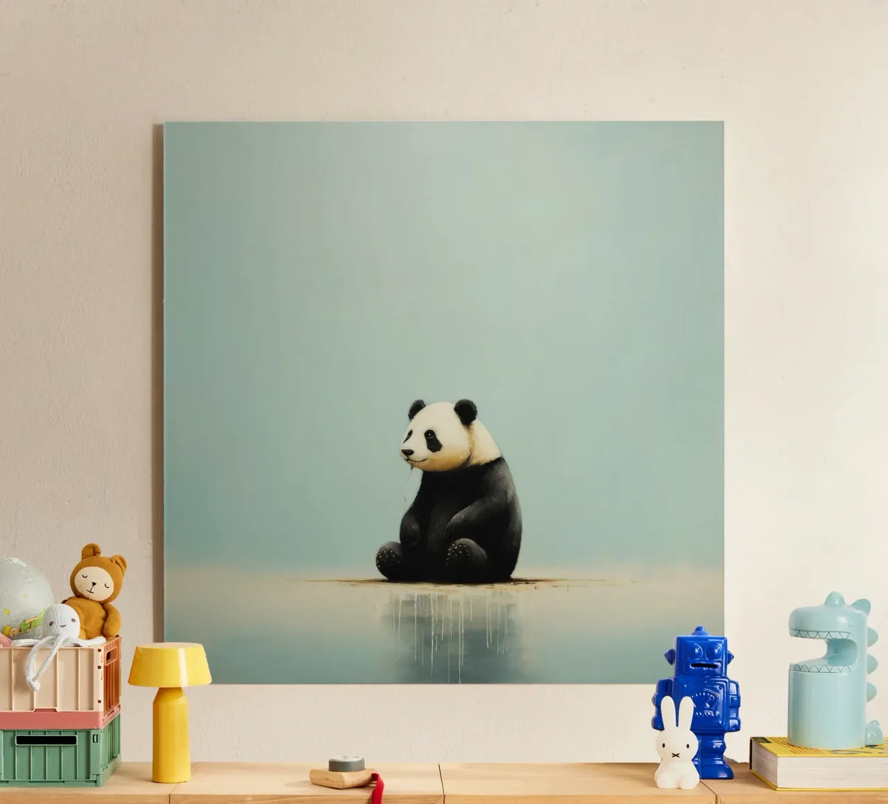 Minimal Panda plexiglass da Minimal Animal Art