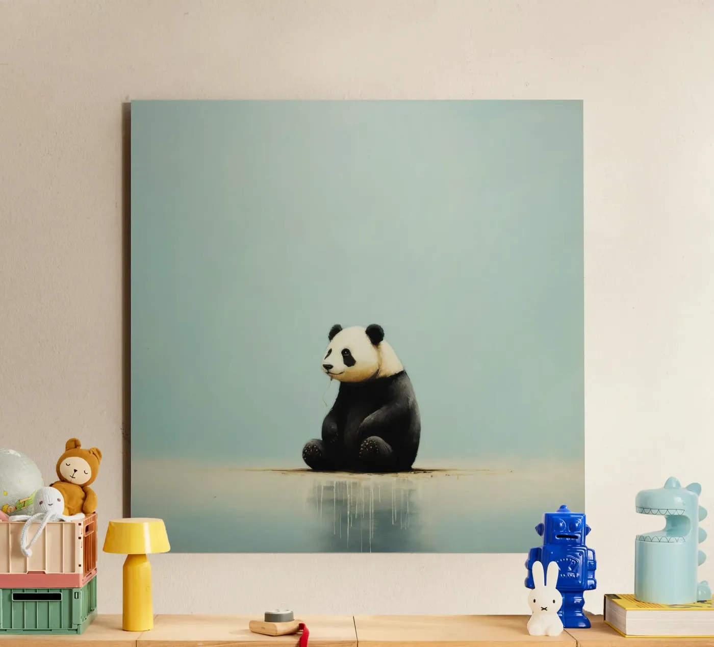 Minimal Panda pannello forex da Minimal Animal Art