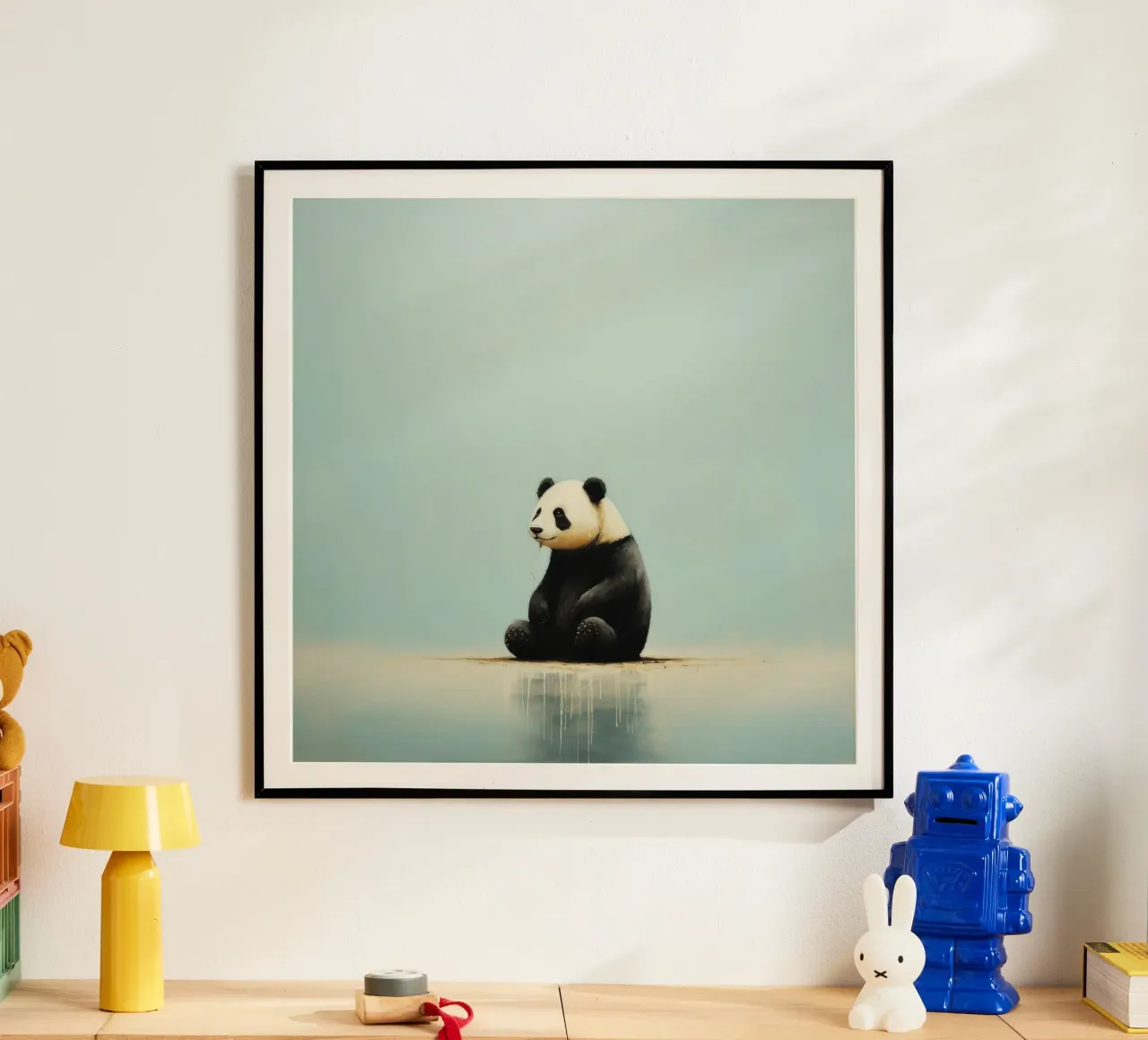 Minimal Panda 3 Poster von Minimal Animal Art