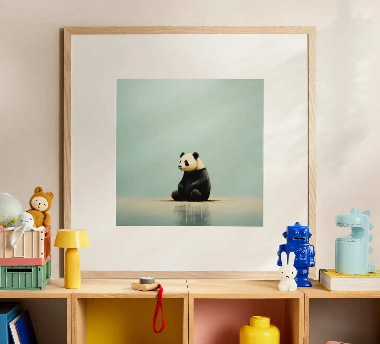 Minimal Panda 3 Poster von Minimal Animal Art