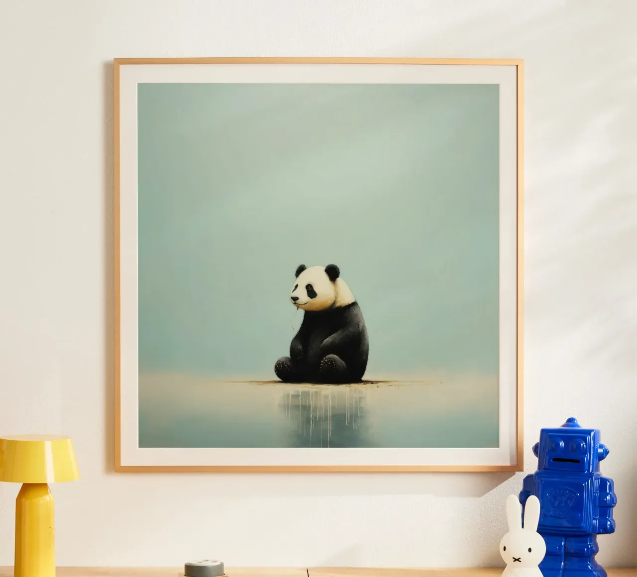 Minimal Panda 3 Poster von Minimal Animal Art