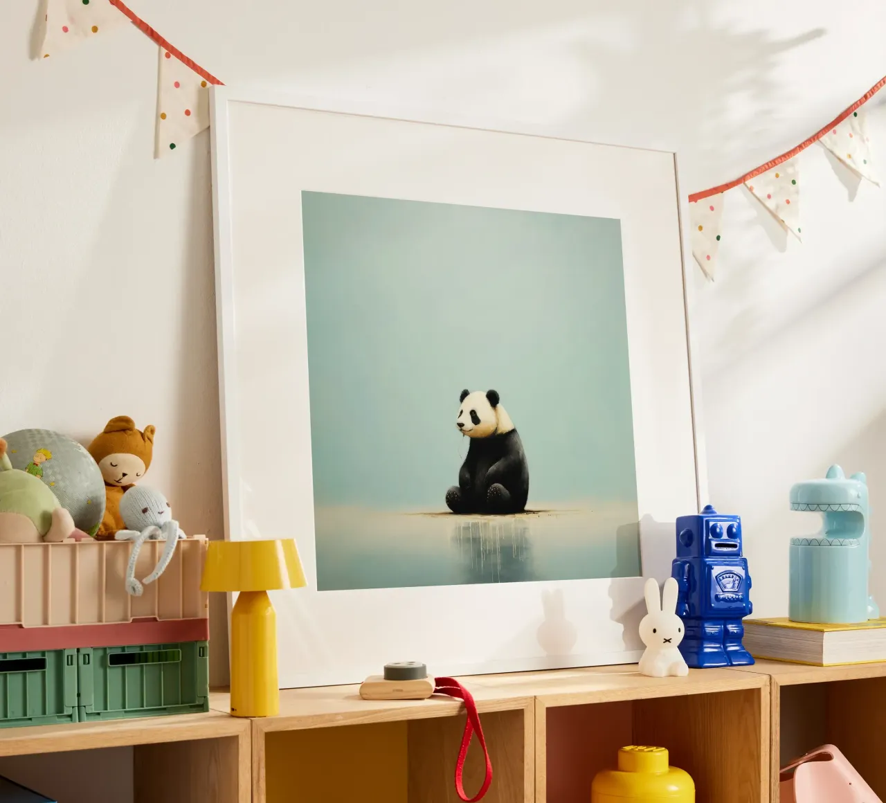 Minimal Panda 3 Poster von Minimal Animal Art