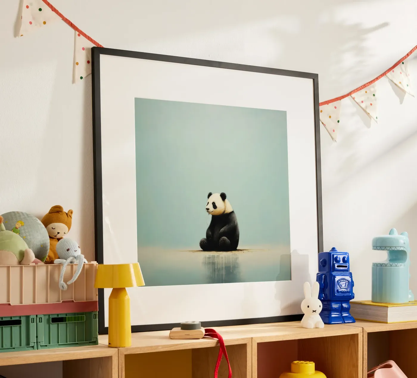 Minimal Panda poster by Minimal Animal Art