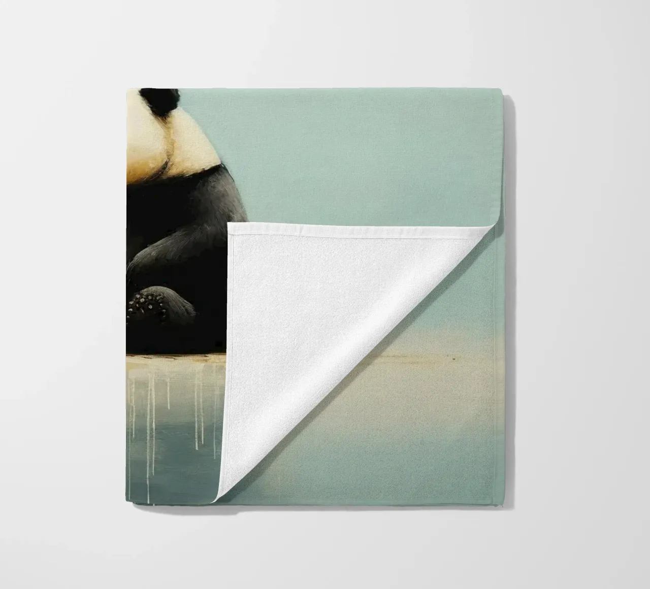 Minimo Panda telo mare da Minimal Animal Art