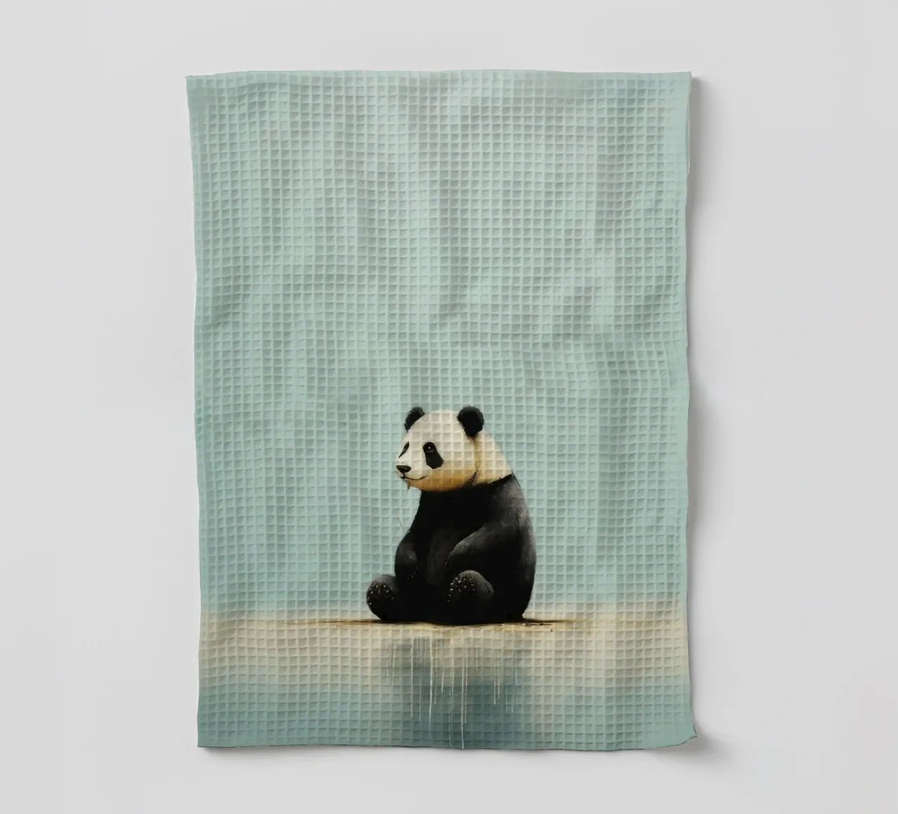Panda minimale 3 canovaccio da cucina da Minimal Animal Art