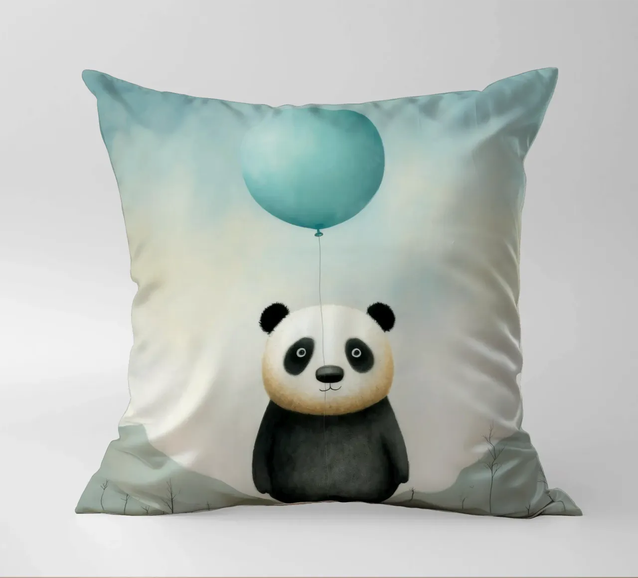 Panda minimale 4 cuscino da Minimal Animal Art