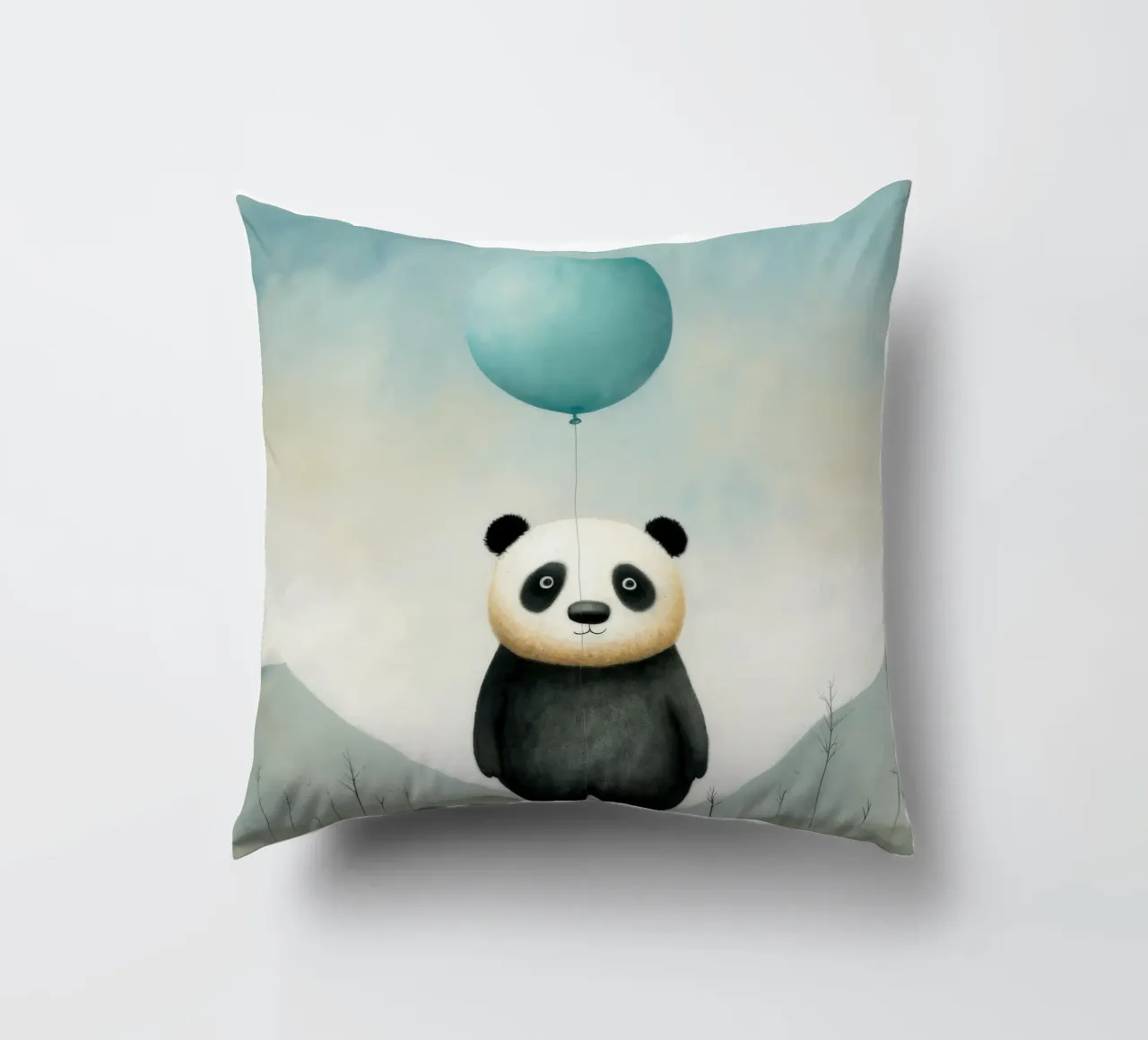 Panda minimale 4 cuscino da Minimal Animal Art