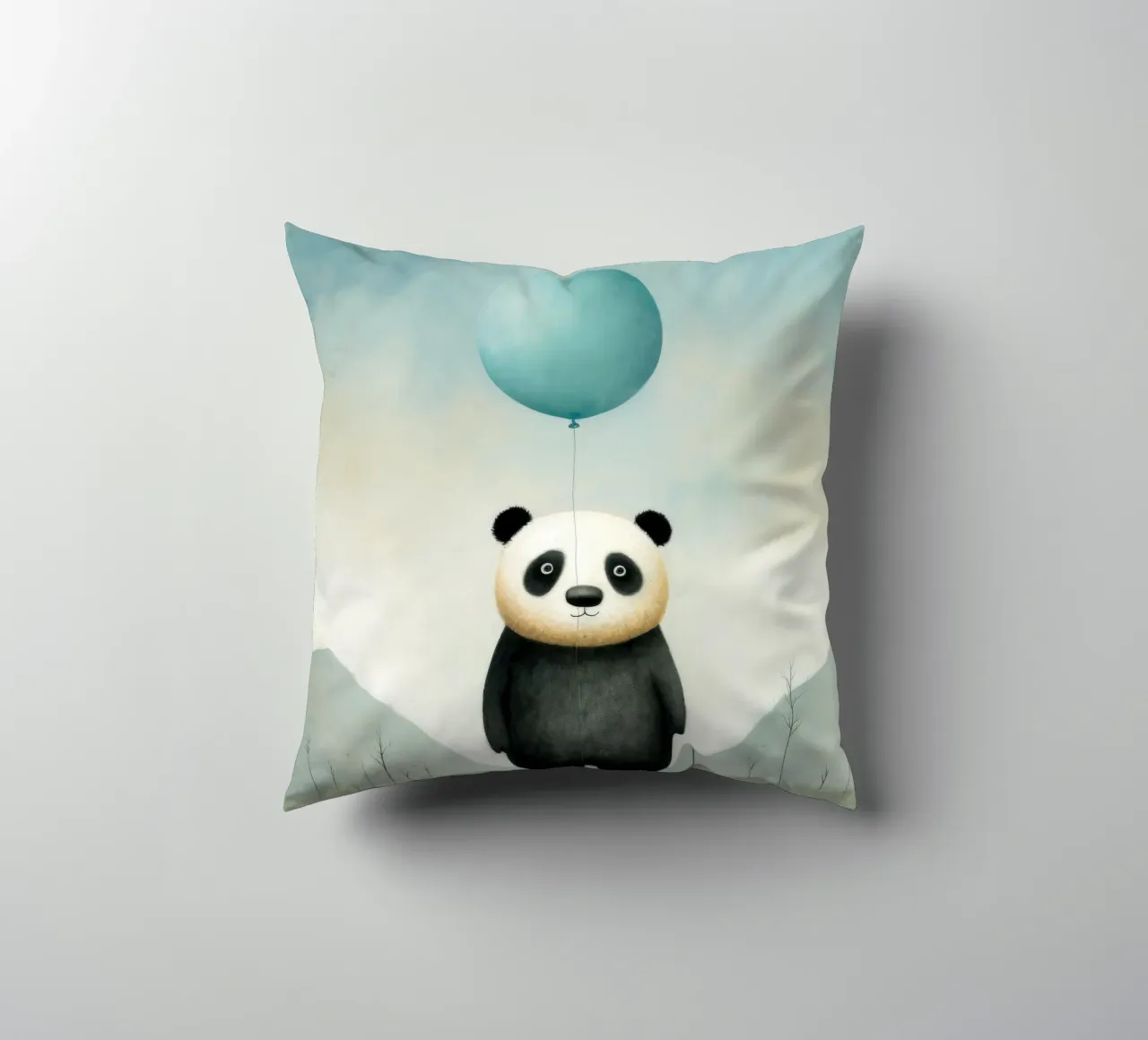 Panda minimale 4 cuscino da Minimal Animal Art