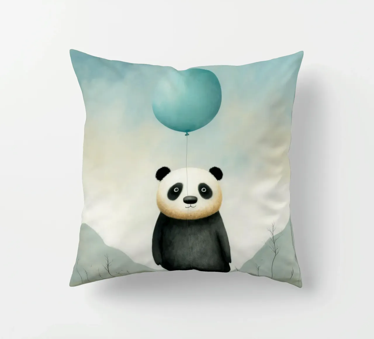 Panda minimale 4 cuscino da Minimal Animal Art