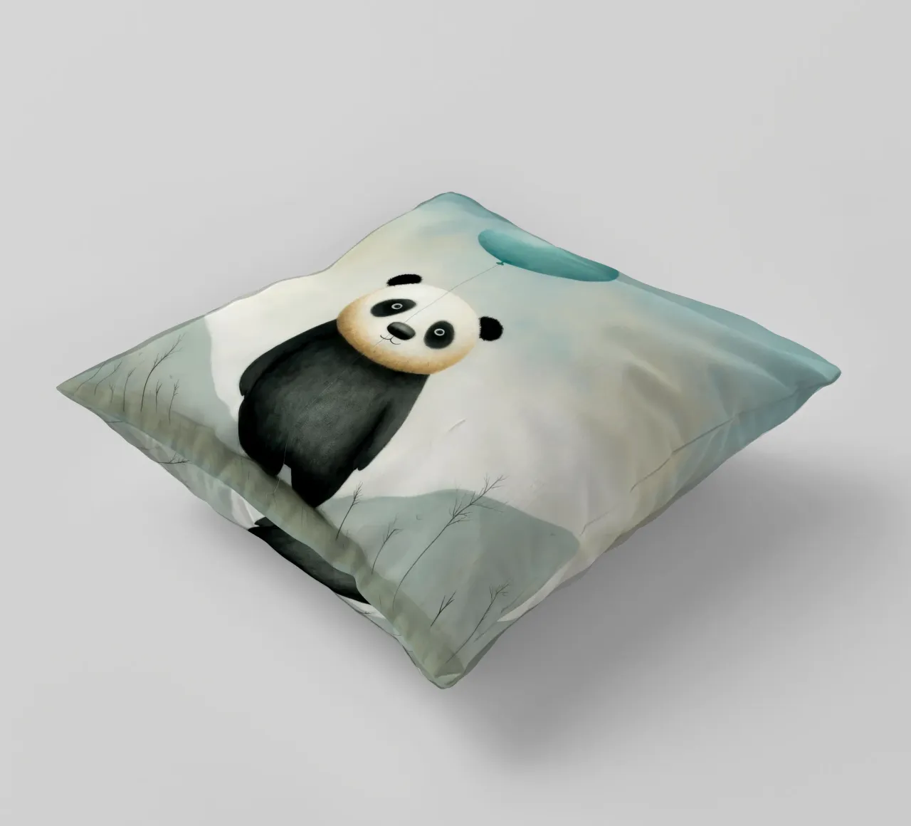 Panda minimale 4 cuscino da Minimal Animal Art