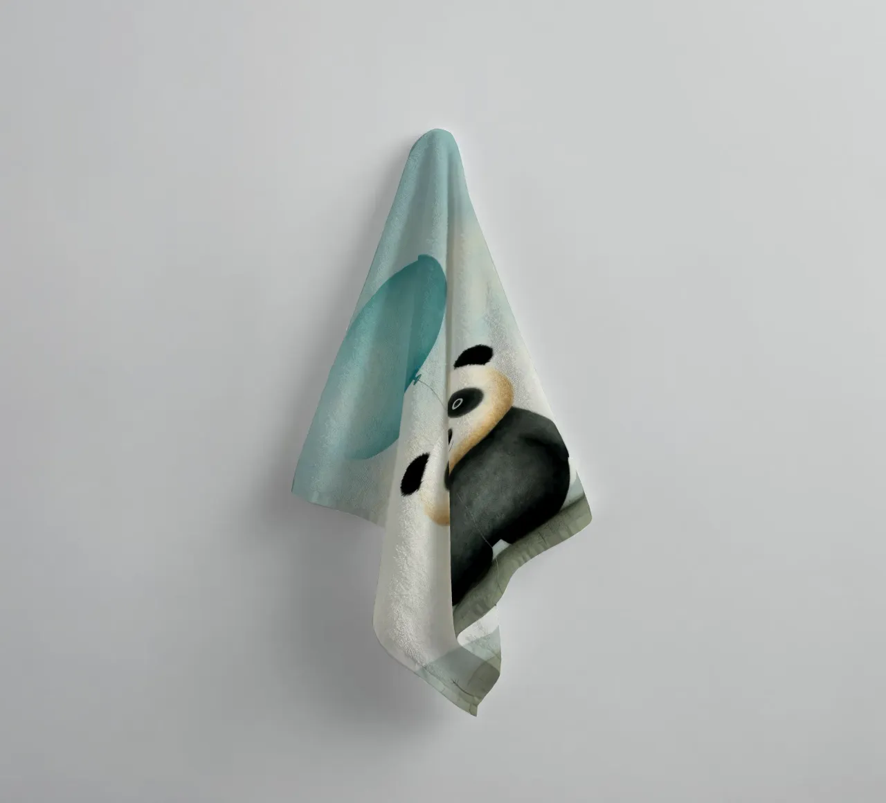 Panda minimale 4 asciugamano da bagno da Minimal Animal Art