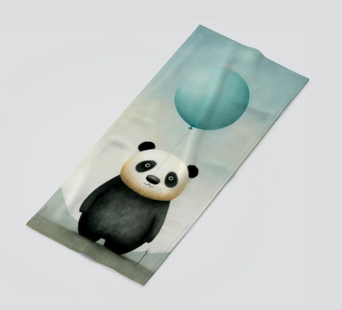 Minimo Panda telo mare da Minimal Animal Art