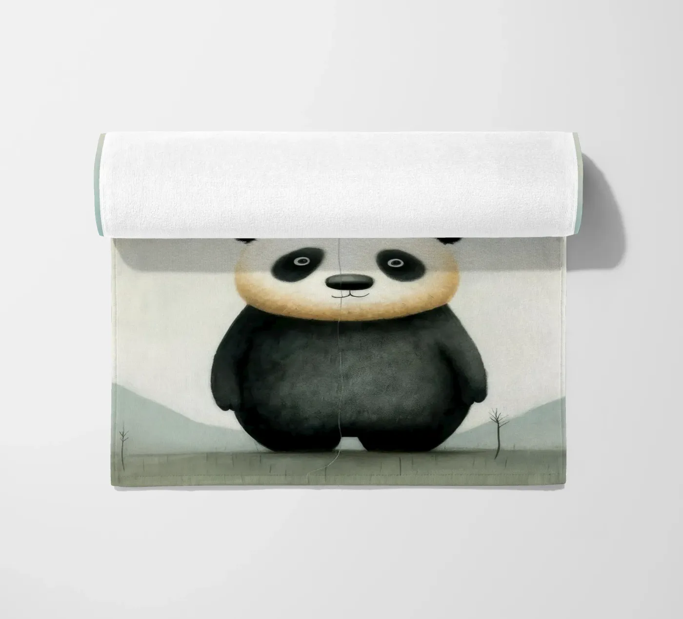 Minimo Panda telo mare da Minimal Animal Art