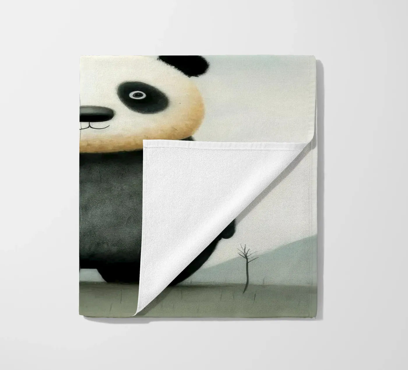Minimo Panda telo mare da Minimal Animal Art