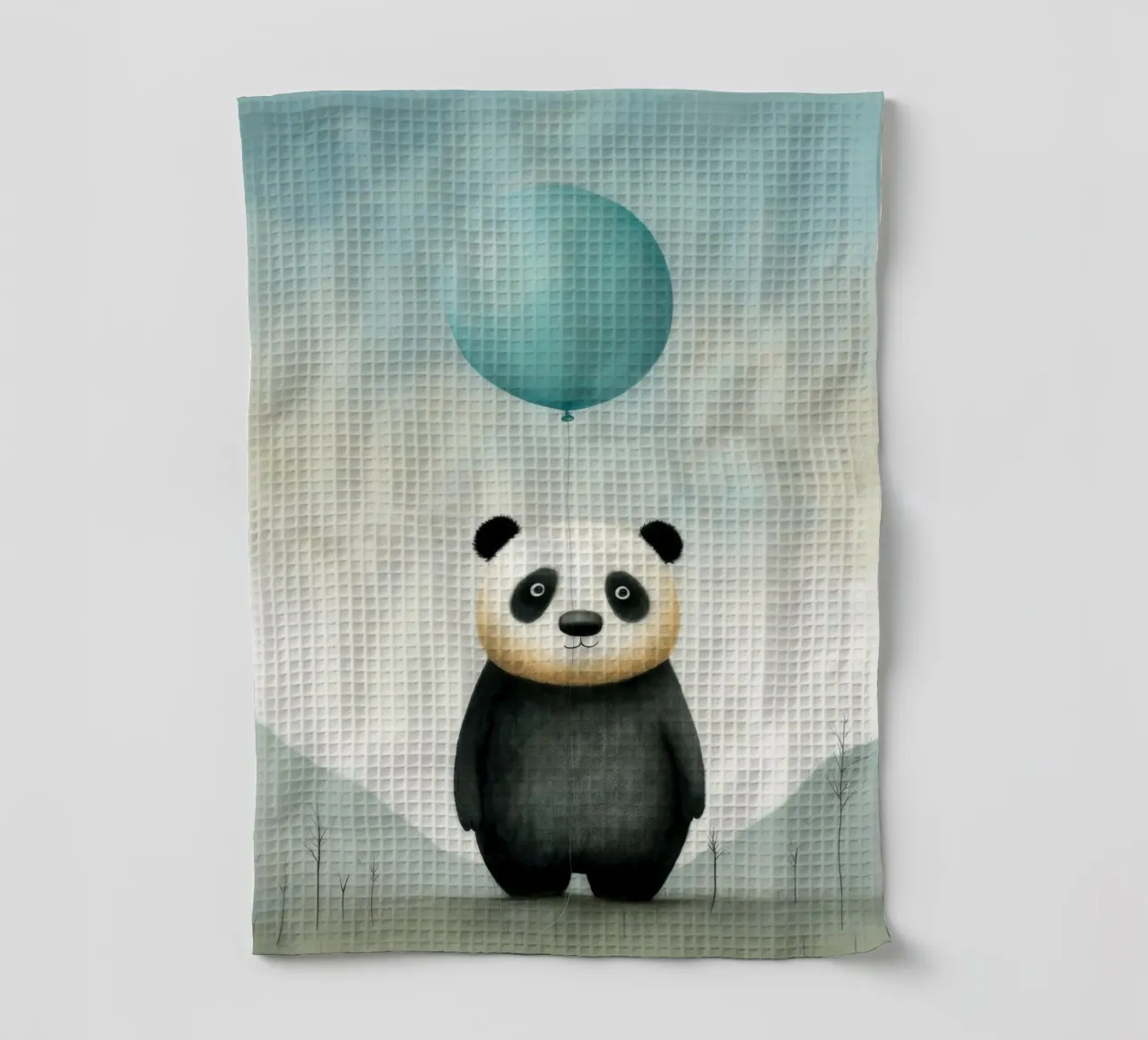 Panda minimale 4 canovaccio da cucina da Minimal Animal Art