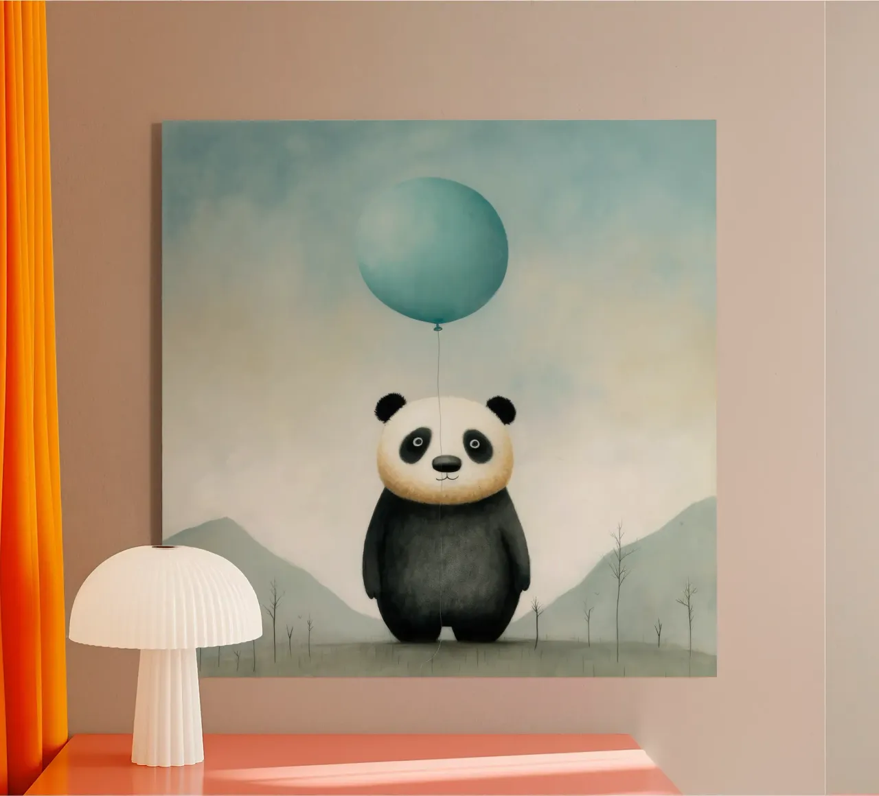 Minimal Panda plexiglas de Minimal Animal Art