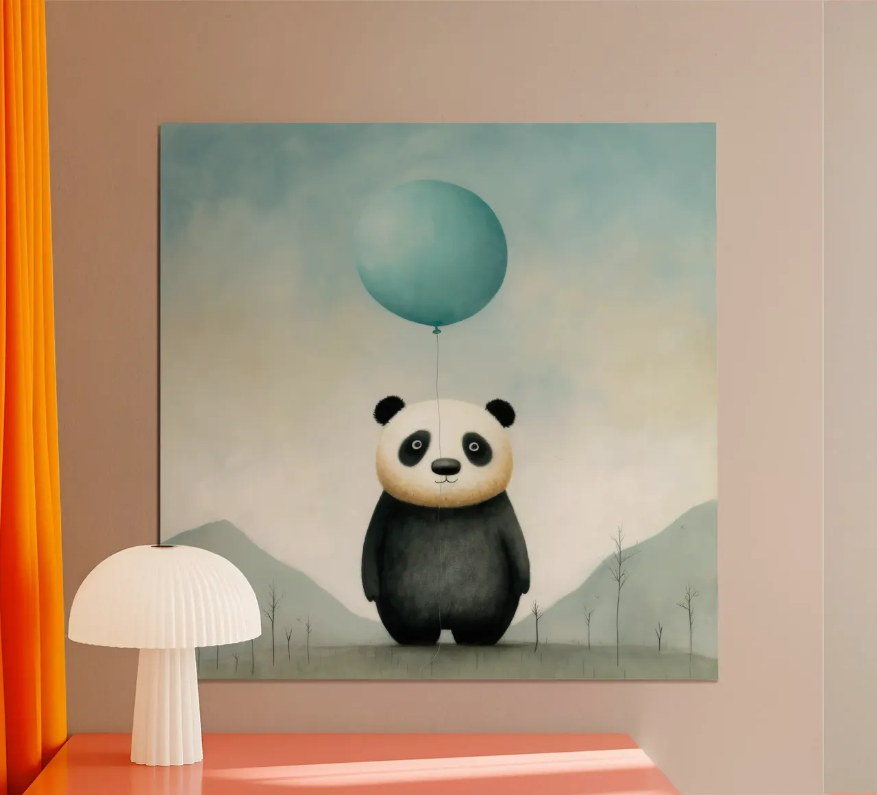 Panda minimale 4 carta hahnemühle da Minimal Animal Art