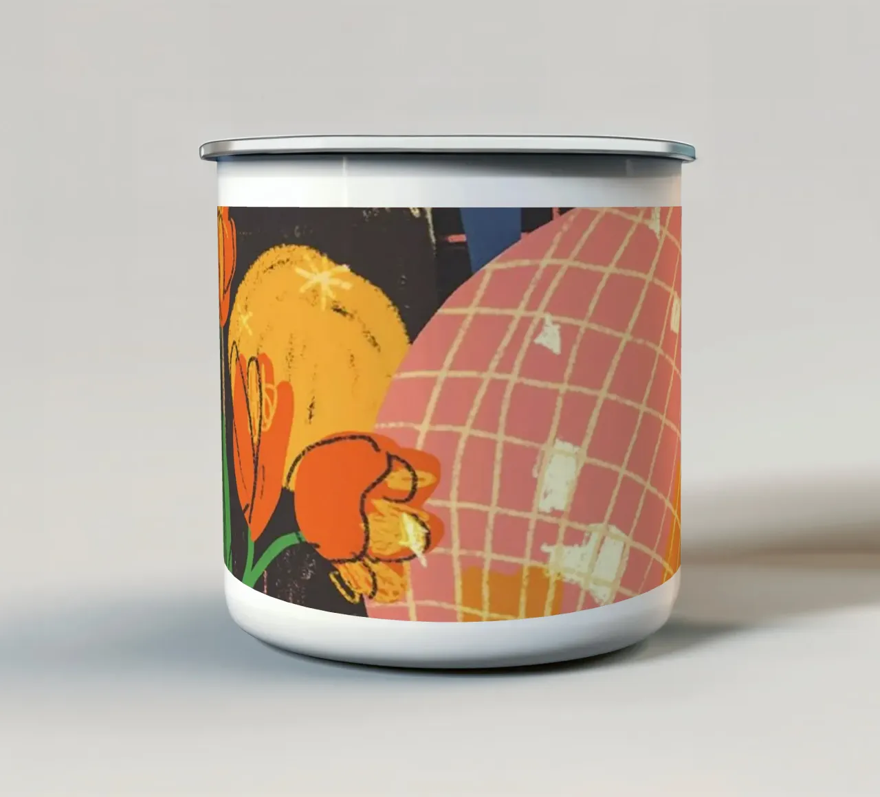 Disco tea tazza in smalto da GigiRosado