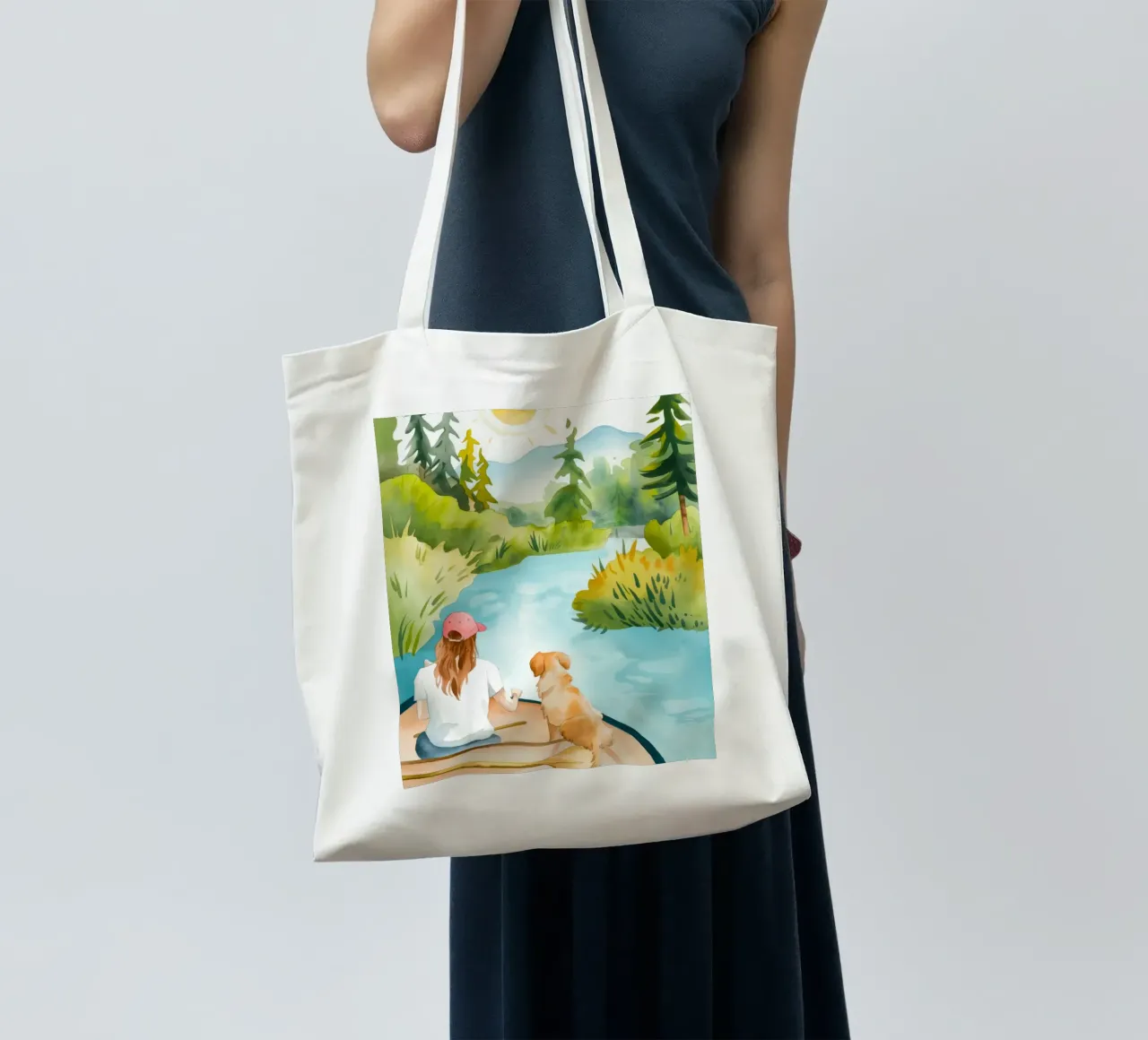 Compagni di fiume borsa in juta da Artie Shifa