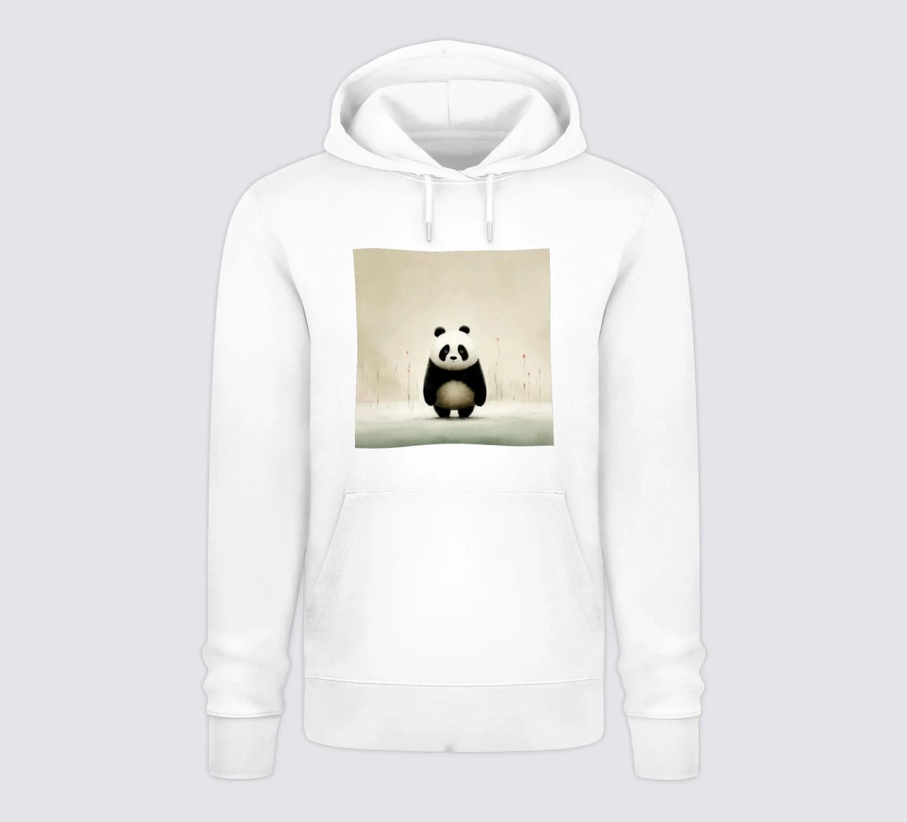 Panda minimale 1 felpa con cappuccio da Minimal Animal Art