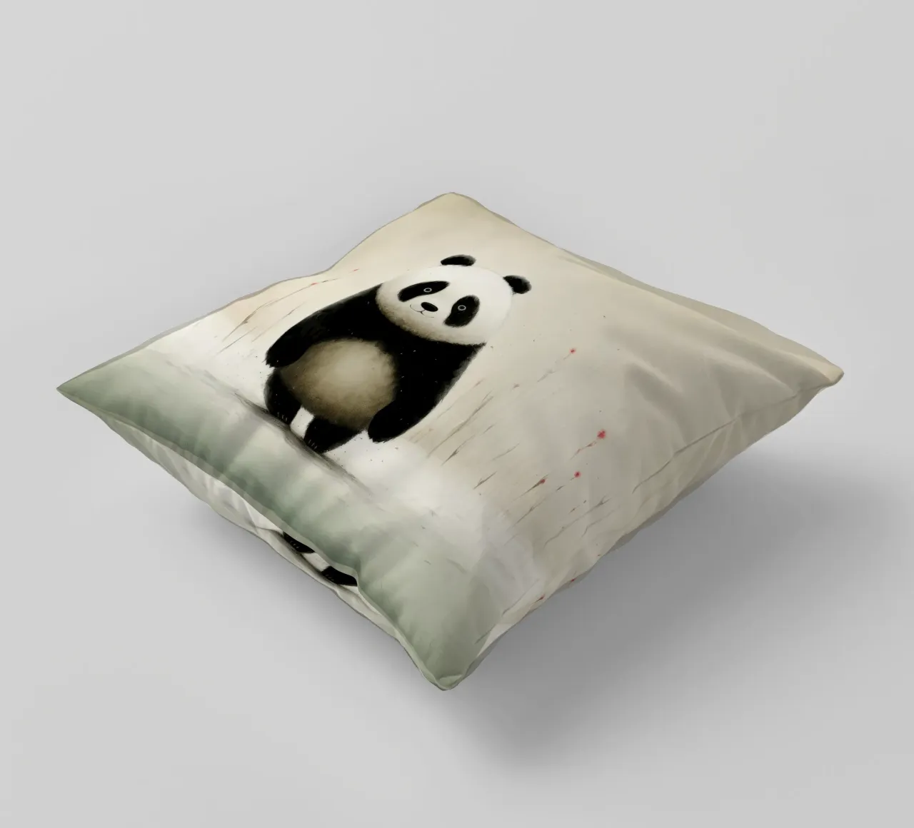 Panda minimale 1 cuscino da Minimal Animal Art