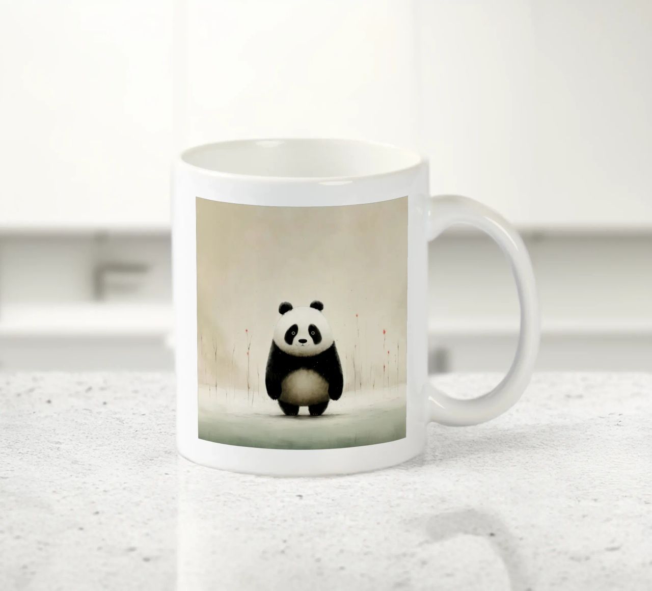 Panda minimale 1 tazza in ceramica da Minimal Animal Art