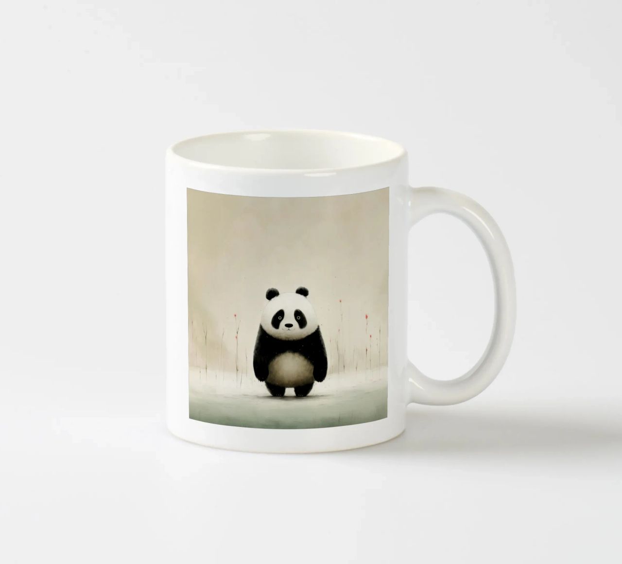 Panda minimale 1 tazza in ceramica da Minimal Animal Art