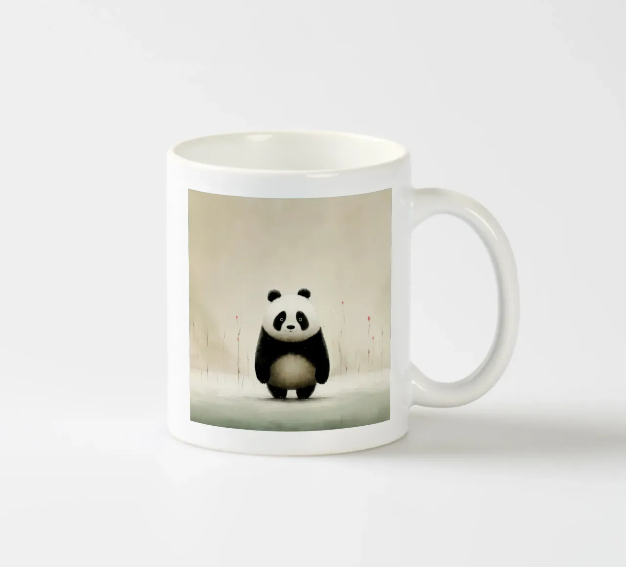 Panda minimale 1 tazza in ceramica da Minimal Animal Art