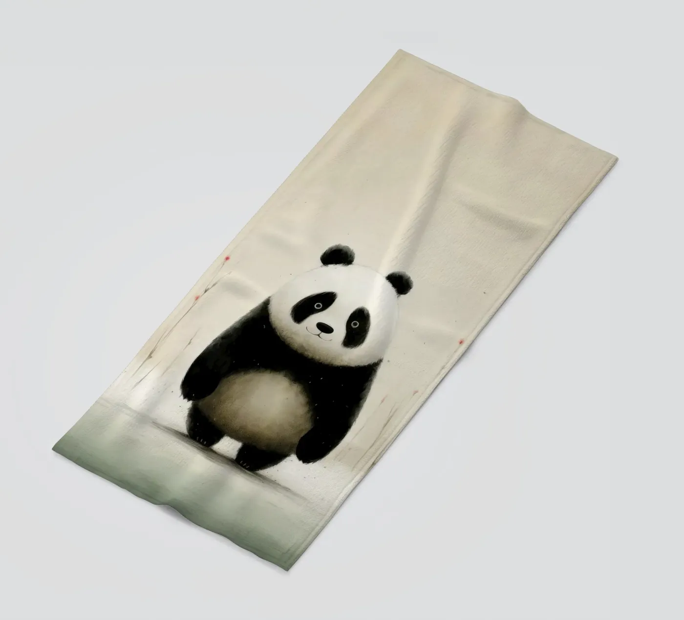 Minimal Panda telo mare da Minimal Animal Art