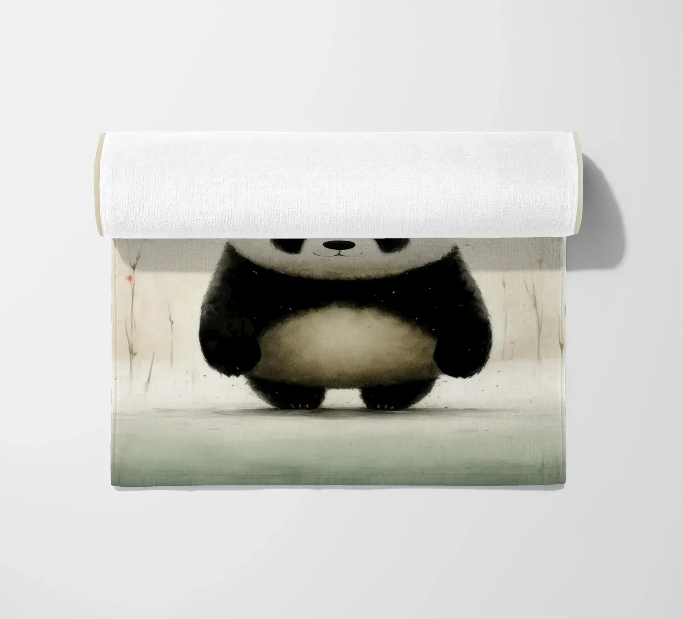 Minimal Panda telo mare da Minimal Animal Art