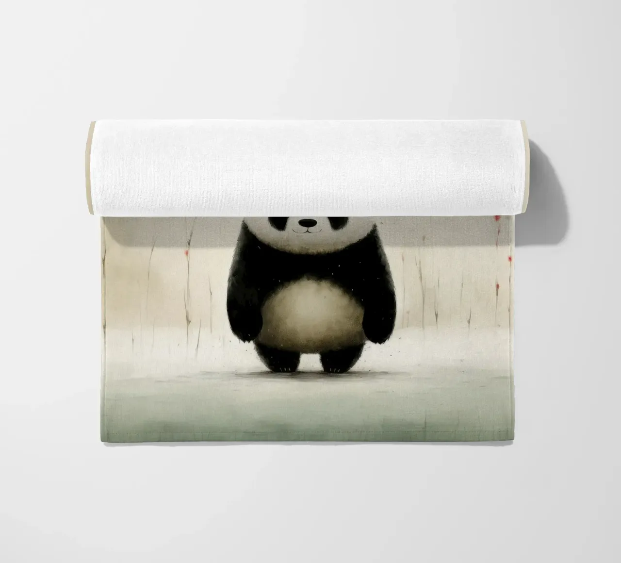 Minimo Panda telo mare da Minimal Animal Art
