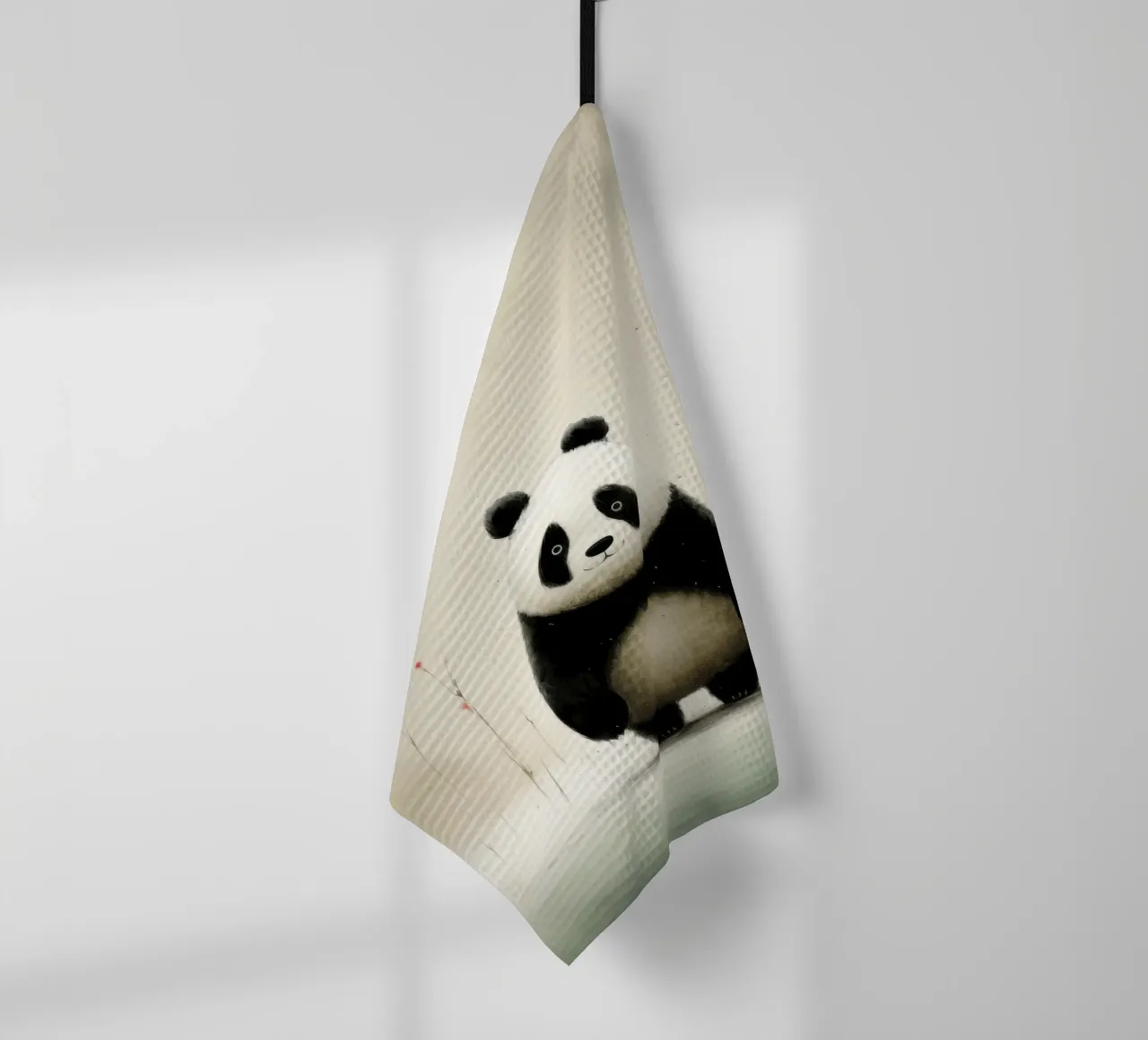 Panda Minimal 1 torchon de Minimal Animal Art