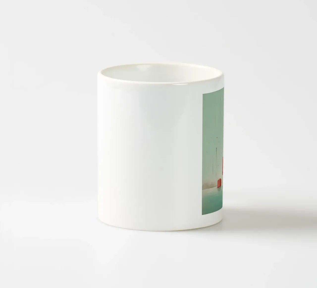 Orso panda minimale 2 tazza in ceramica da Minimal Animal Art