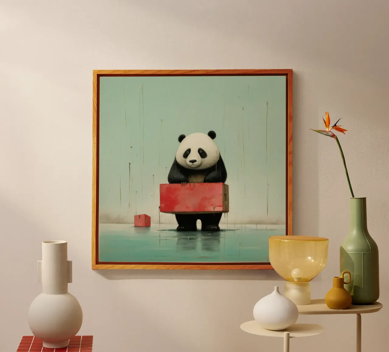 Minimo Orso Panda plexiglass da Minimal Animal Art