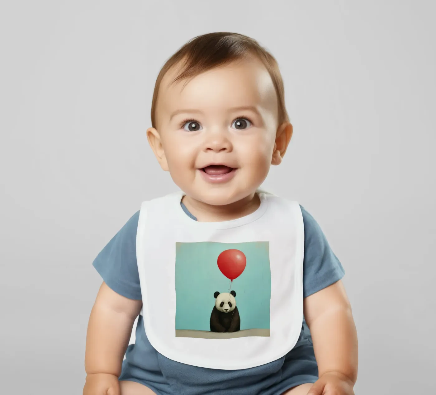 Minimo Orso Panda bavaglino da Minimal Animal Art